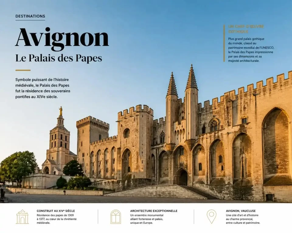 Le Palais des Papes à Avignon lors des Journées du Patrimoine