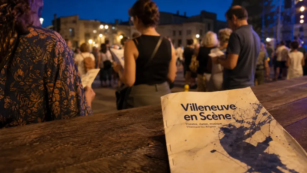 Festival villeneuve les avignon : brochure Villeneuve en Scène et public à Villeneuve-lès-Avignon