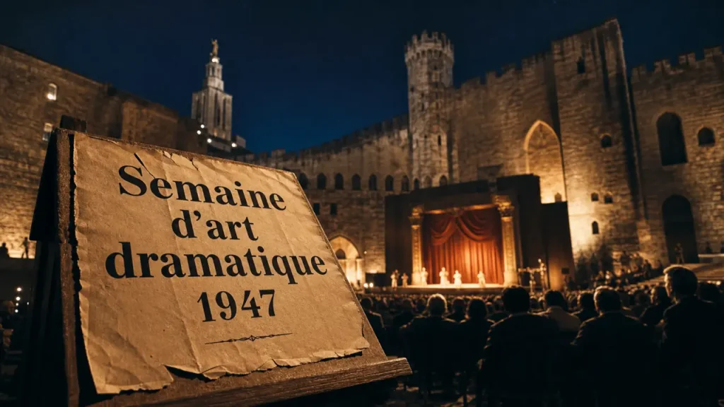 Creation festival avignon : Cour d’honneur la nuit (1947)