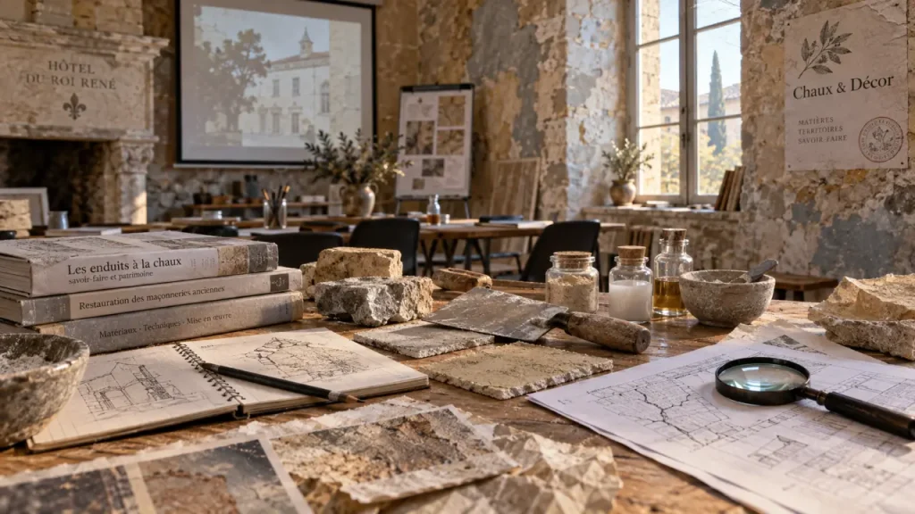 ecole avignon patrimoine : formation au bâti ancien et enduits à la chaux