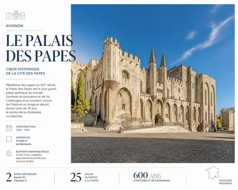 Place du Palais des Papes à Avignon