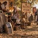 Festival medieval avignon : camp médiéval IXe-XVe avec artisans et bataille, Avignon