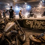 Festival moto avignon 2025 : motos custom Sou’Papes en exposition
