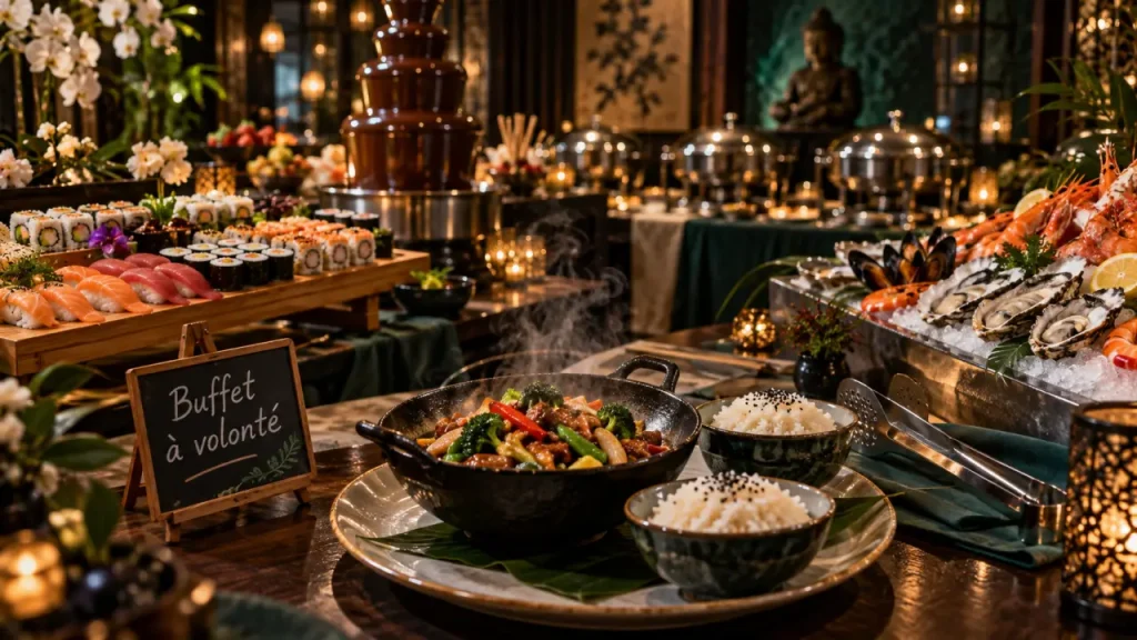 Buffet à volonté Léopard à Avignon : plus de 25 plats, formules à 17,80 € et 22,80 €