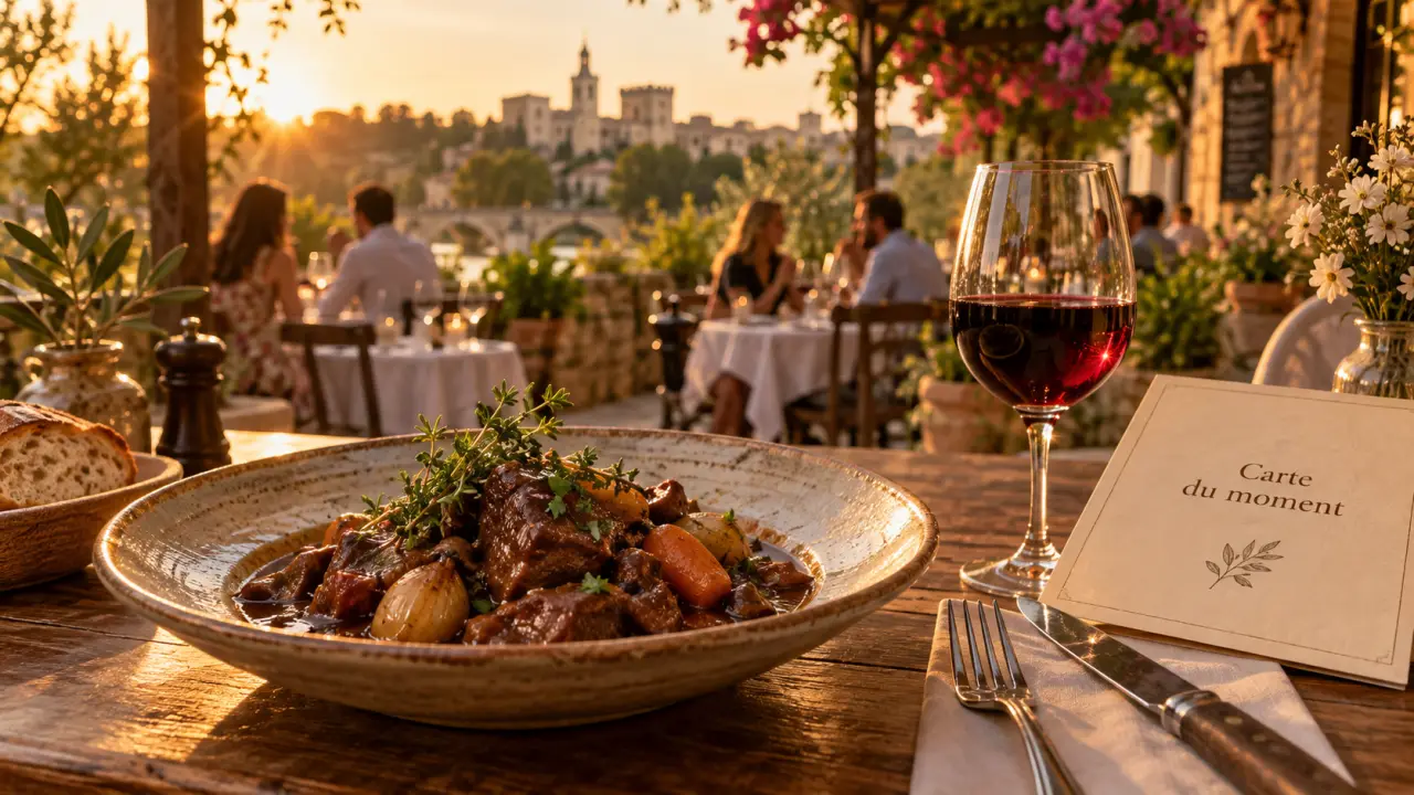 Restaurant de la tour Avignon : cuisine maison et carte du moment