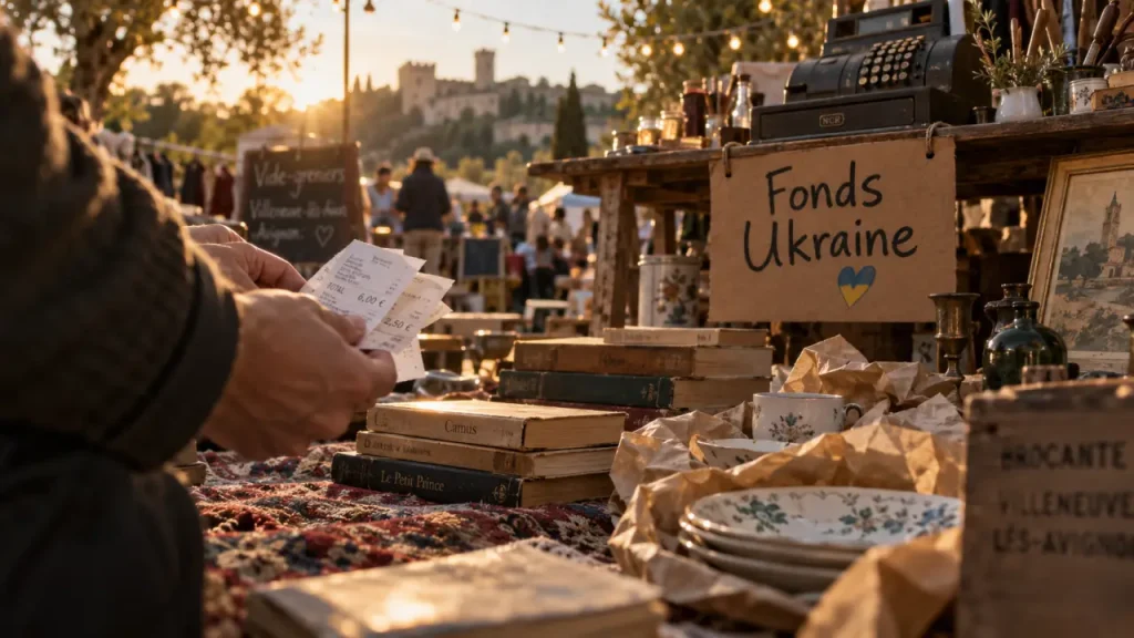 À Villeneuve-lès-Avignon, le Rotary mobilise un vide-greniers pour les jeunes Ukrainiens
